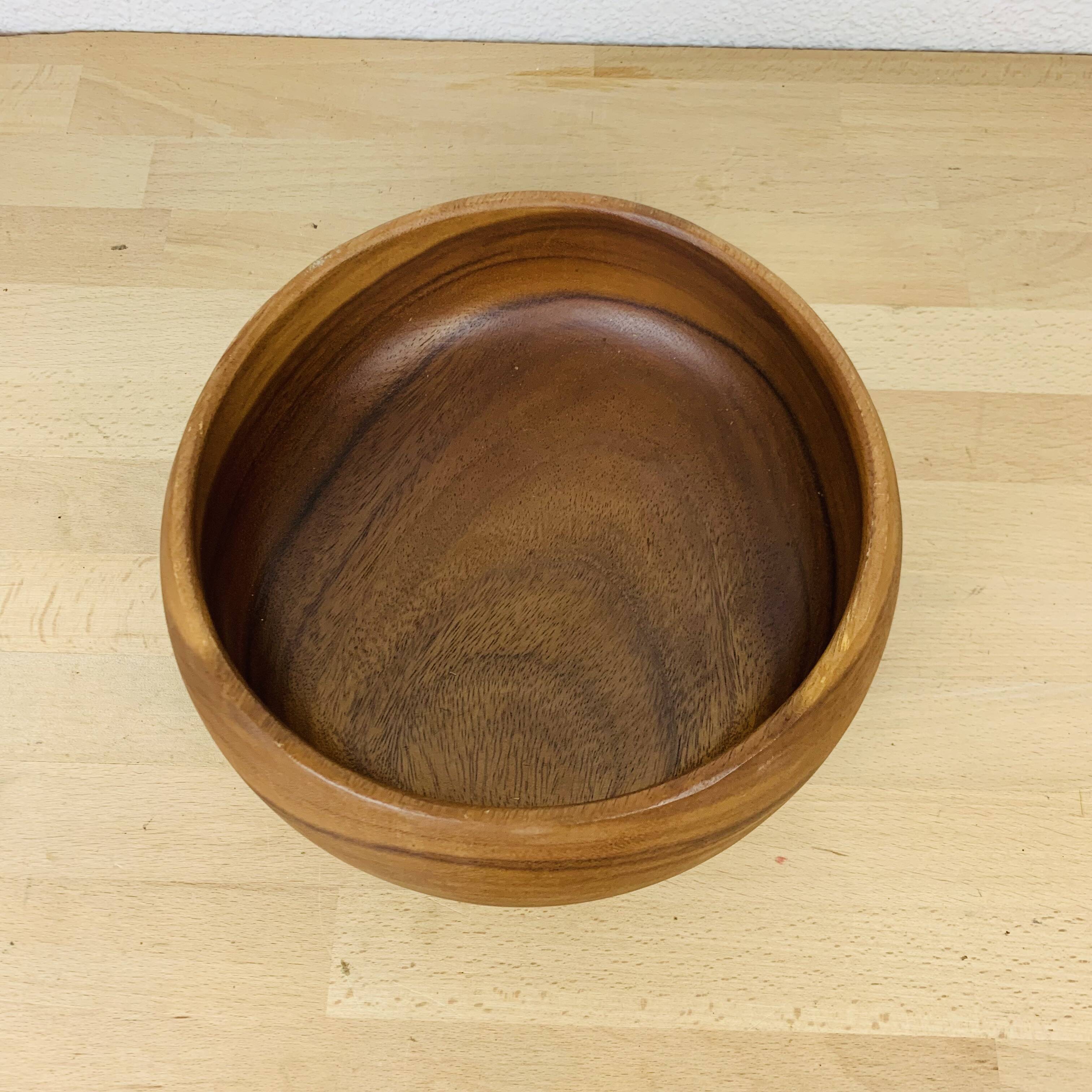 Scandinavian teak cup empty pocket 60s
