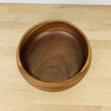 Scandinavian teak cup empty pocket 60s