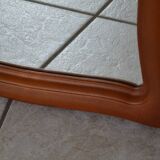 Vintage organic wavy cast resin mirror