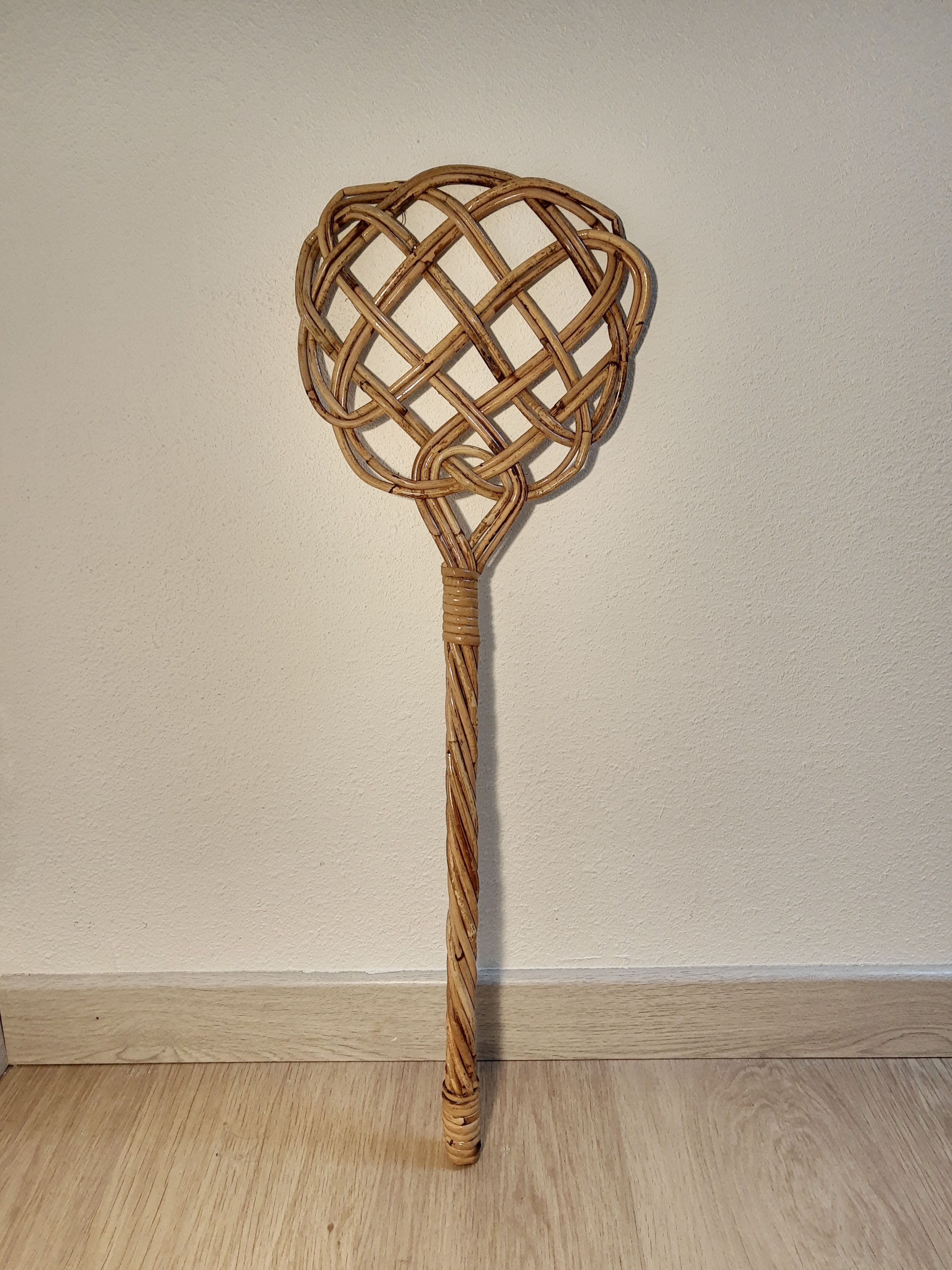 Old tape carpet/beater vintage rattan tap