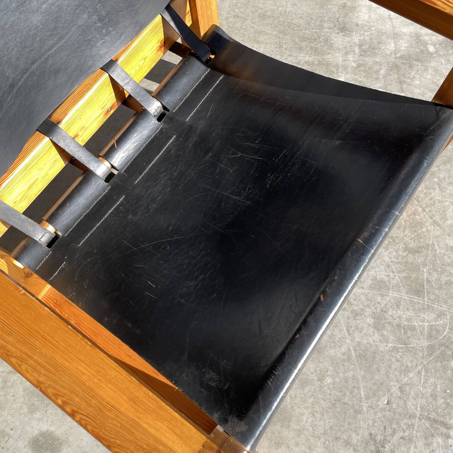 Pair of Scandinavian safari armchairs, 1970s