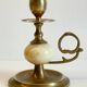 BOUGEOIRS Vintage Onyx Marble and Brass