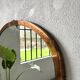 Large antique mercury mirror in copper-plated metal, 1930