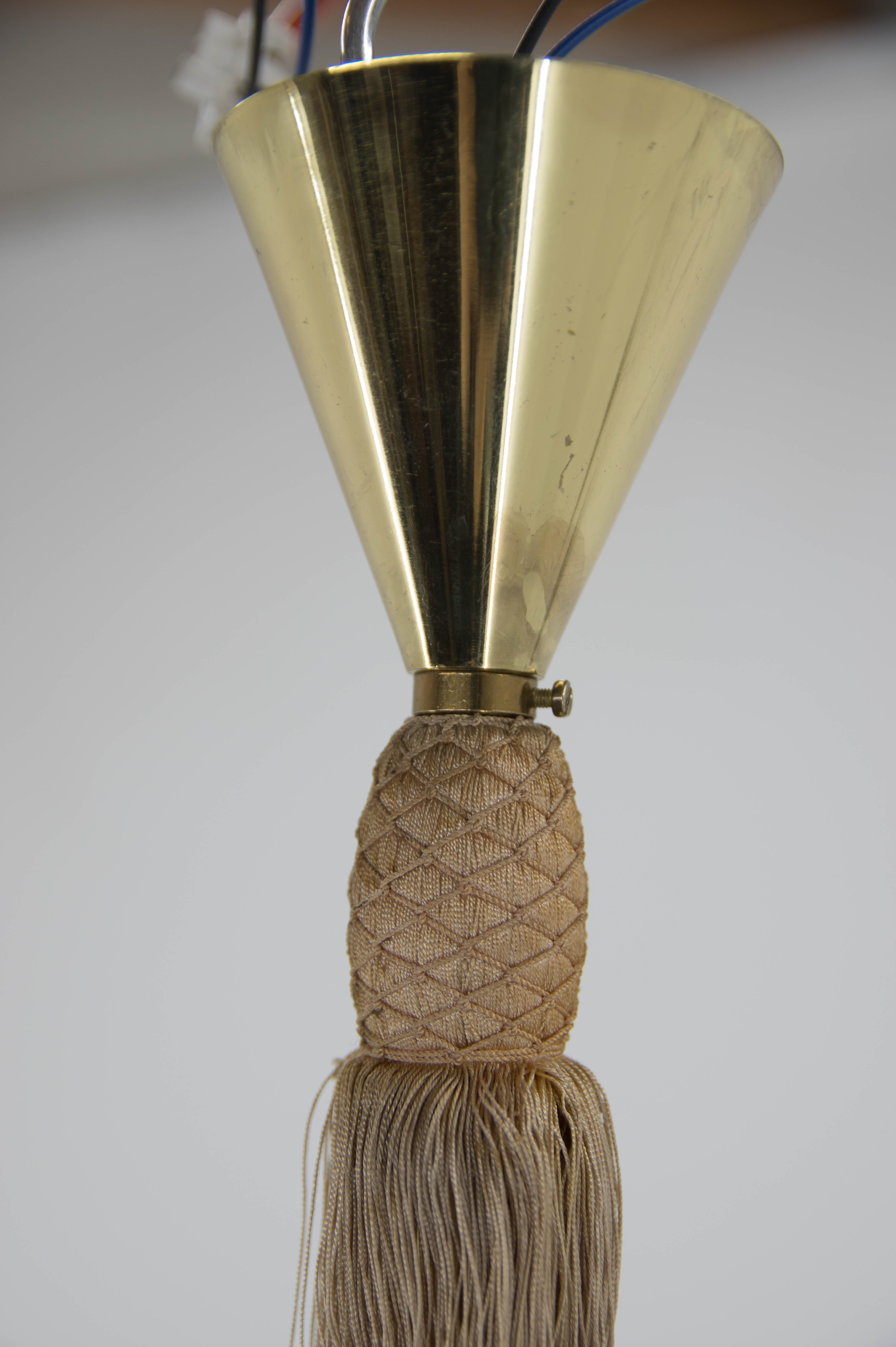 Emil Stejnar 6-flamming Chandelier, Austria, 1950s