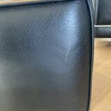 Fauteuil lc2 le corbusier en cuir noir