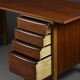 Bureau scandinave en teck et hêtre, années 1960