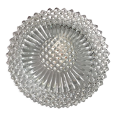 Plafonnier rond pointes de diamant / vintage années 60-70