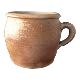 Glazed stoneware grease pot