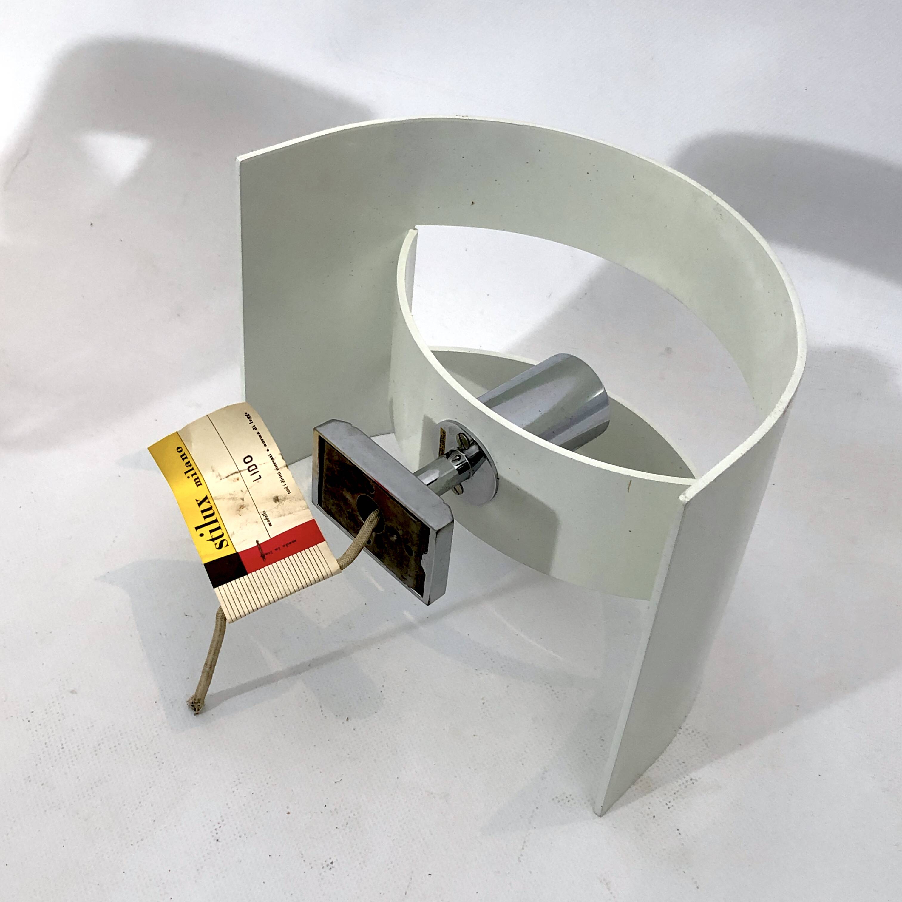 Stilux Milano Model Lido, pair of large sconces from 60s