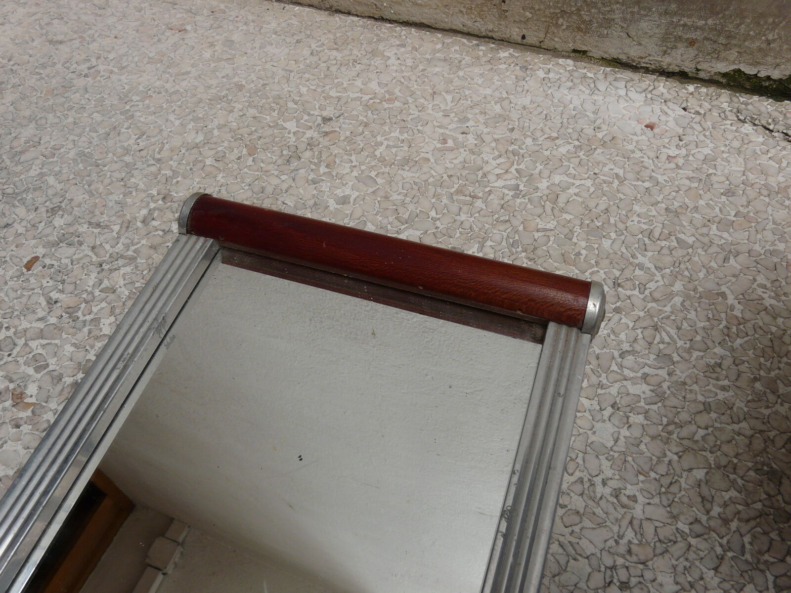 Art deco mirror tray and wood