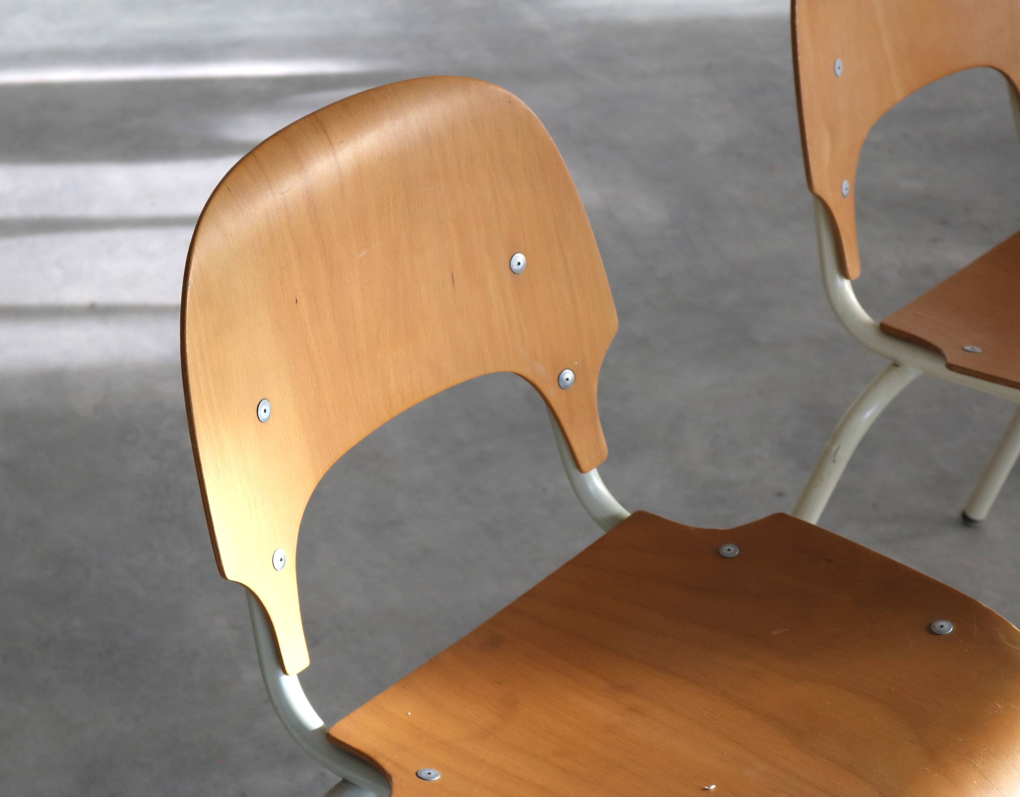 Vintage chairs | dining chairs | stackable chairs | 5 piece
