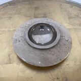 ASHTRAY in MARBLE and METAL CHROME Vintage circa 1970
