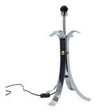 Space Age 1970 chrome steel four-legged lamp base