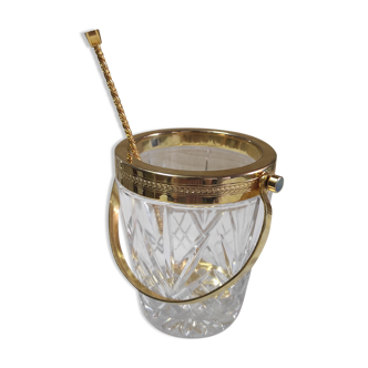 Golden vintage ice bucket