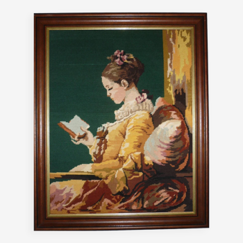 Framed canvas “The Reader”