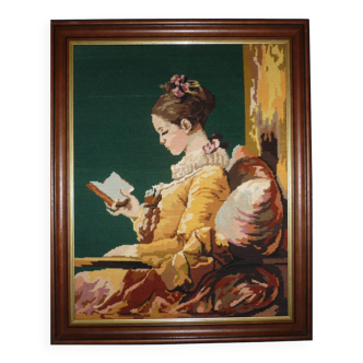 Framed canvas “The Reader”