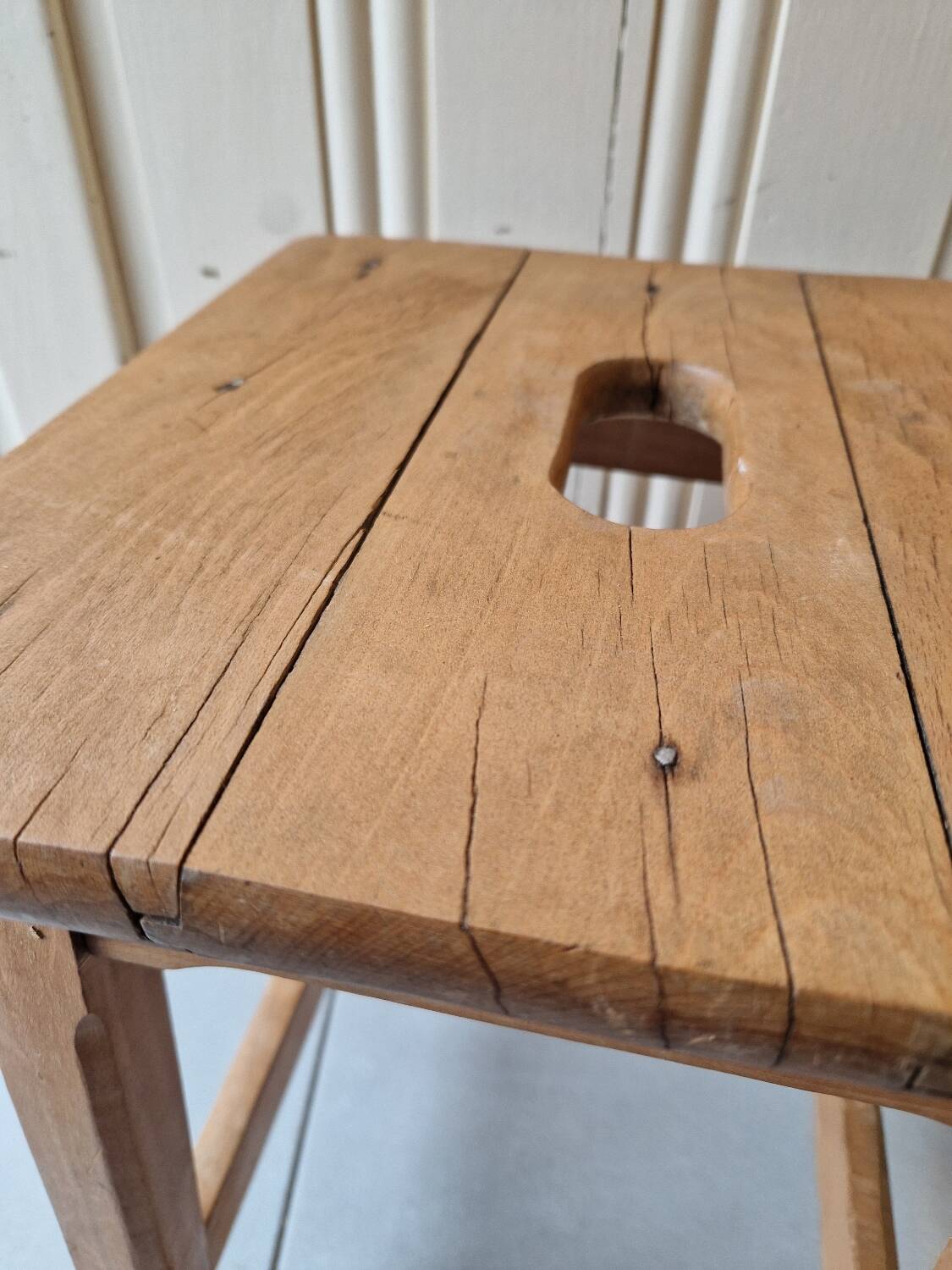 Antique vintage workshop stool