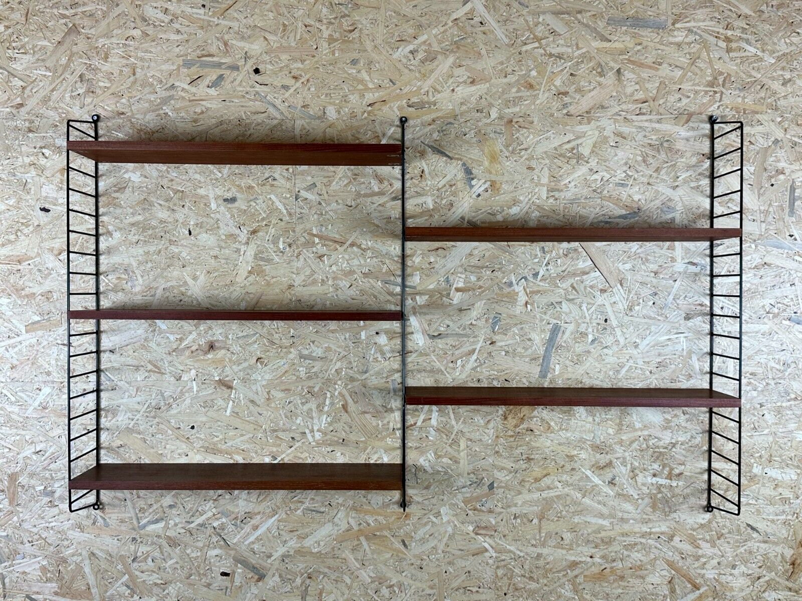 60s 70s teak string shelf module by Kajsa & Nils "Nisse" Strinning Sweden