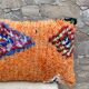 Vintage Berber Kilim cushion cover: Moroccan wool cushion.