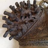 Large bronze Bamoun mask