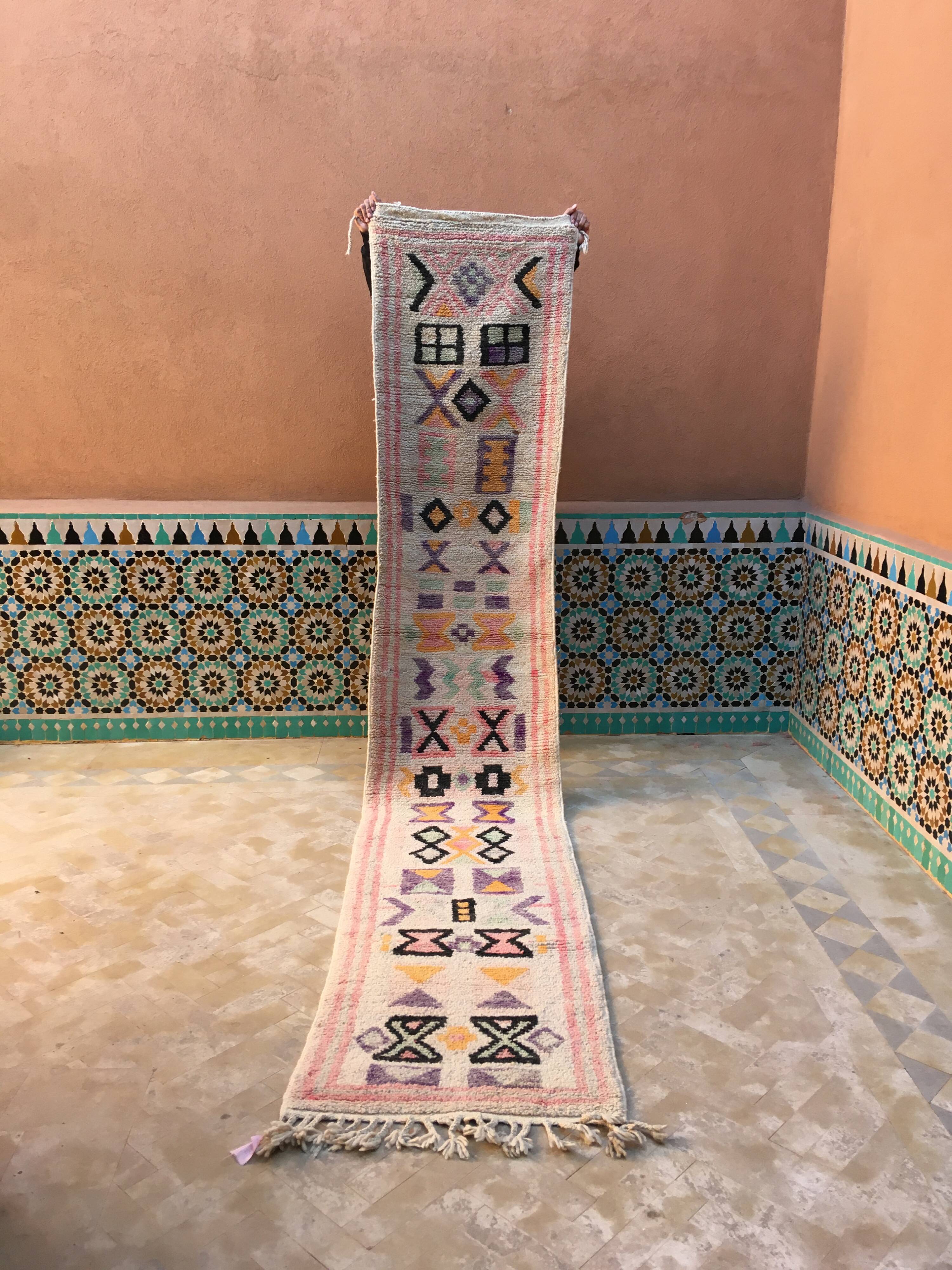 Boujaad Runner Rug 355 x 67 cm