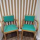 Paire de fauteuils bridge