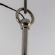 "Gregorian" chrome metal chandelier, contemporary work