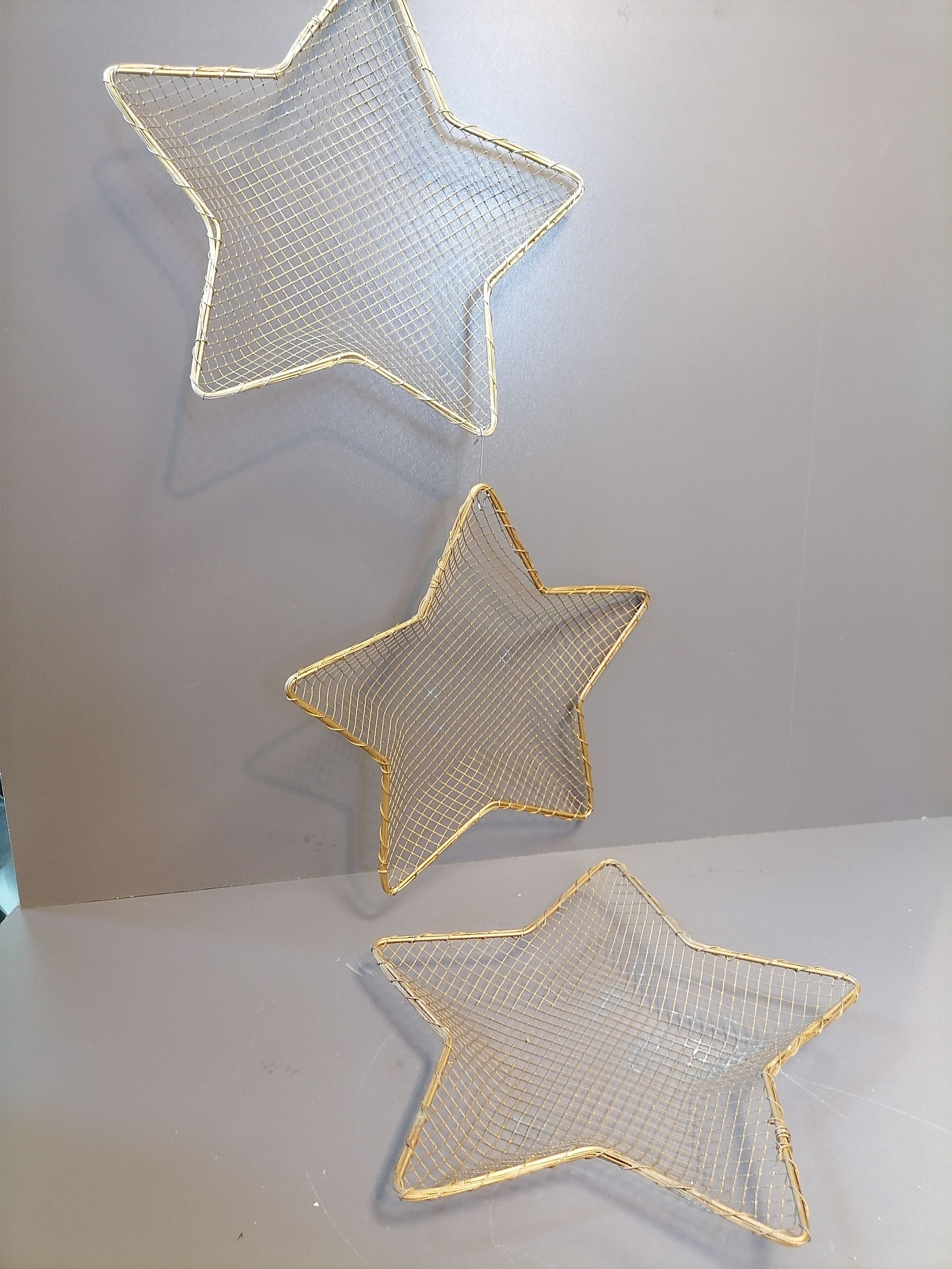 Lot de 3 Etoiles panières