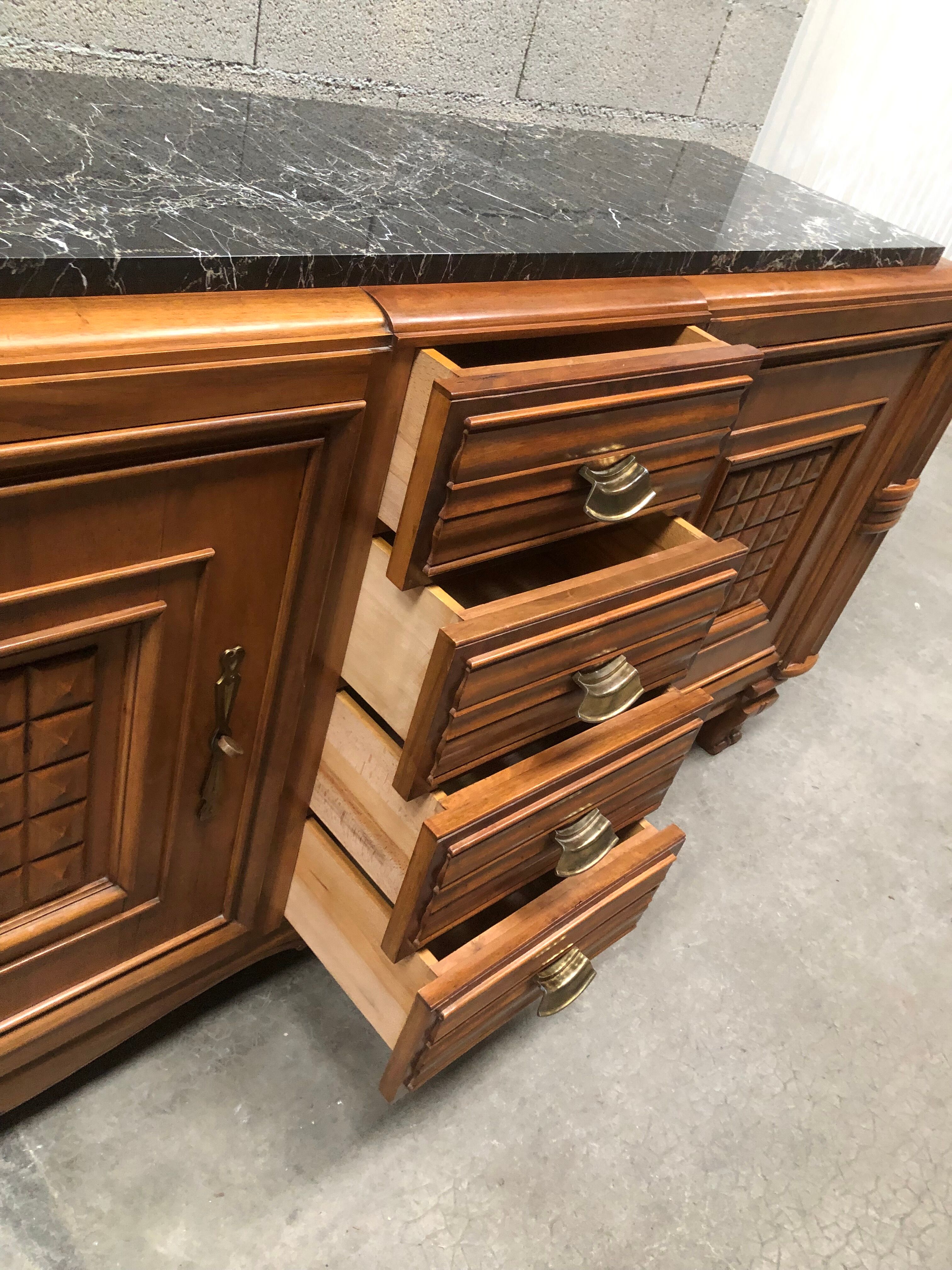Vintage brutalist style sideboard 1950