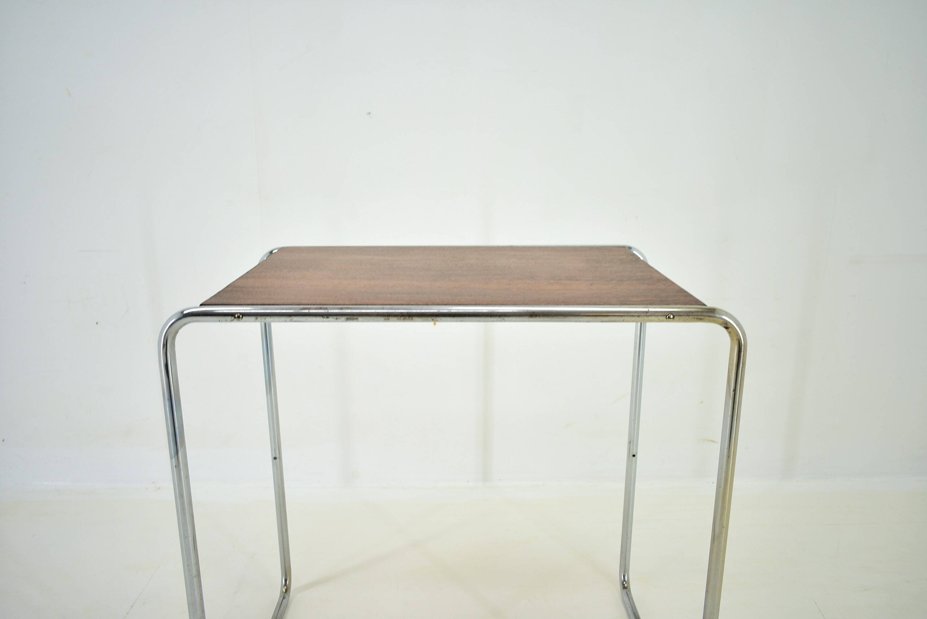 Table Bauhaus Chromée par Marcel Breuer pour Mucke Melder, 1930s