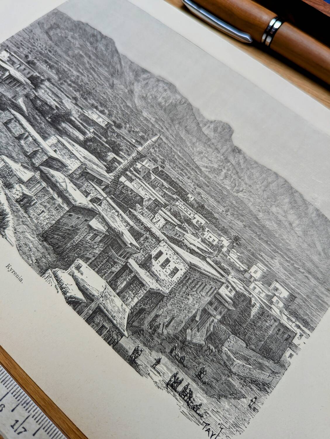 Imprimée en 1894, Kyrenia, Chypre.