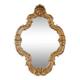 Miroir XX bois sculpté 95 x 67