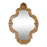 Miroir XX bois sculpté 95 x 67
