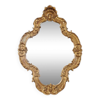 Miroir XX bois sculpté 95 x 67