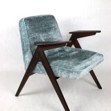 Light blue bunny armchair by józef chierowski, 1970s