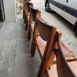 Dining room set table and 6 chairs Maison Regain in Elm