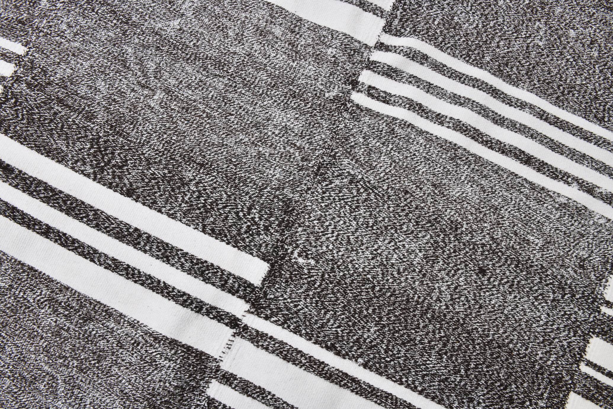 Turkish Vintage Striped Kilim Rug, 206x304Cm