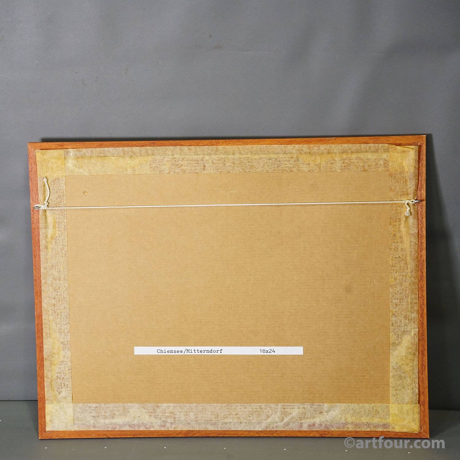 Oil painting by Alexander Michael - Chiemsee near Mittendorf 1990