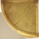 Corner shelf in rattan