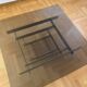 Vintage 1970s Square Coffee Table in Brass and Smoked Glass, David Hicks