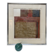 Work by Gérard Dechamps, painting using sewing and chalk techniques