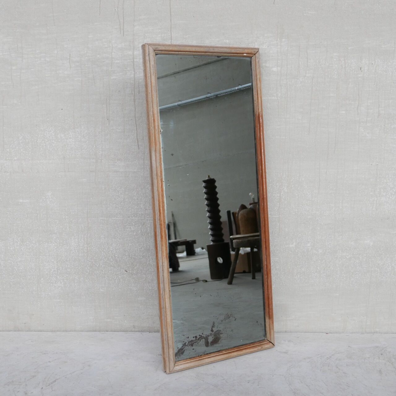 Vintage oak dutch mirror