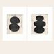 Duo de peintures abstraites - M206 et M207 - signées eawy