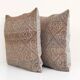 Set of 2 vintage kilim cushion covers 56x51 cm