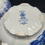 Luneville KG Faience Soup Tureen Special Grand Feu blue model