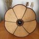 Vintage wicker hanging lamp shaped flower