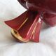 burgundy and gold candle holders