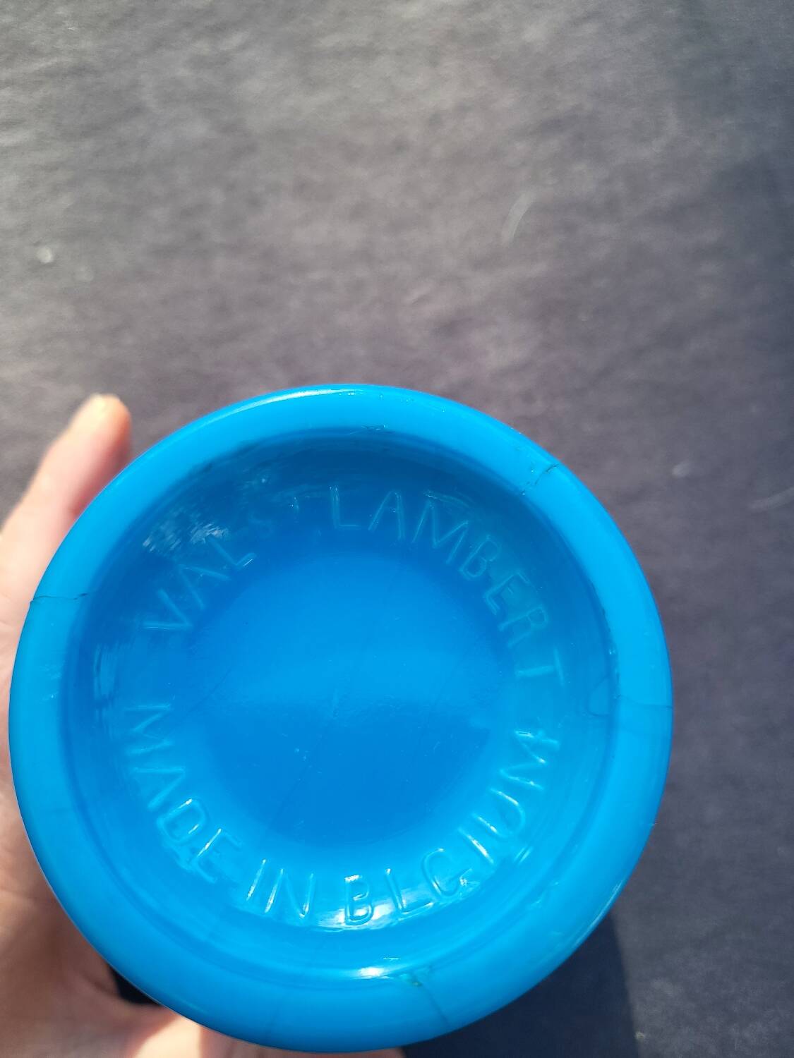 Val saint lambert opaline goblet