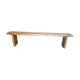 Old solid wood bench of 2 meters