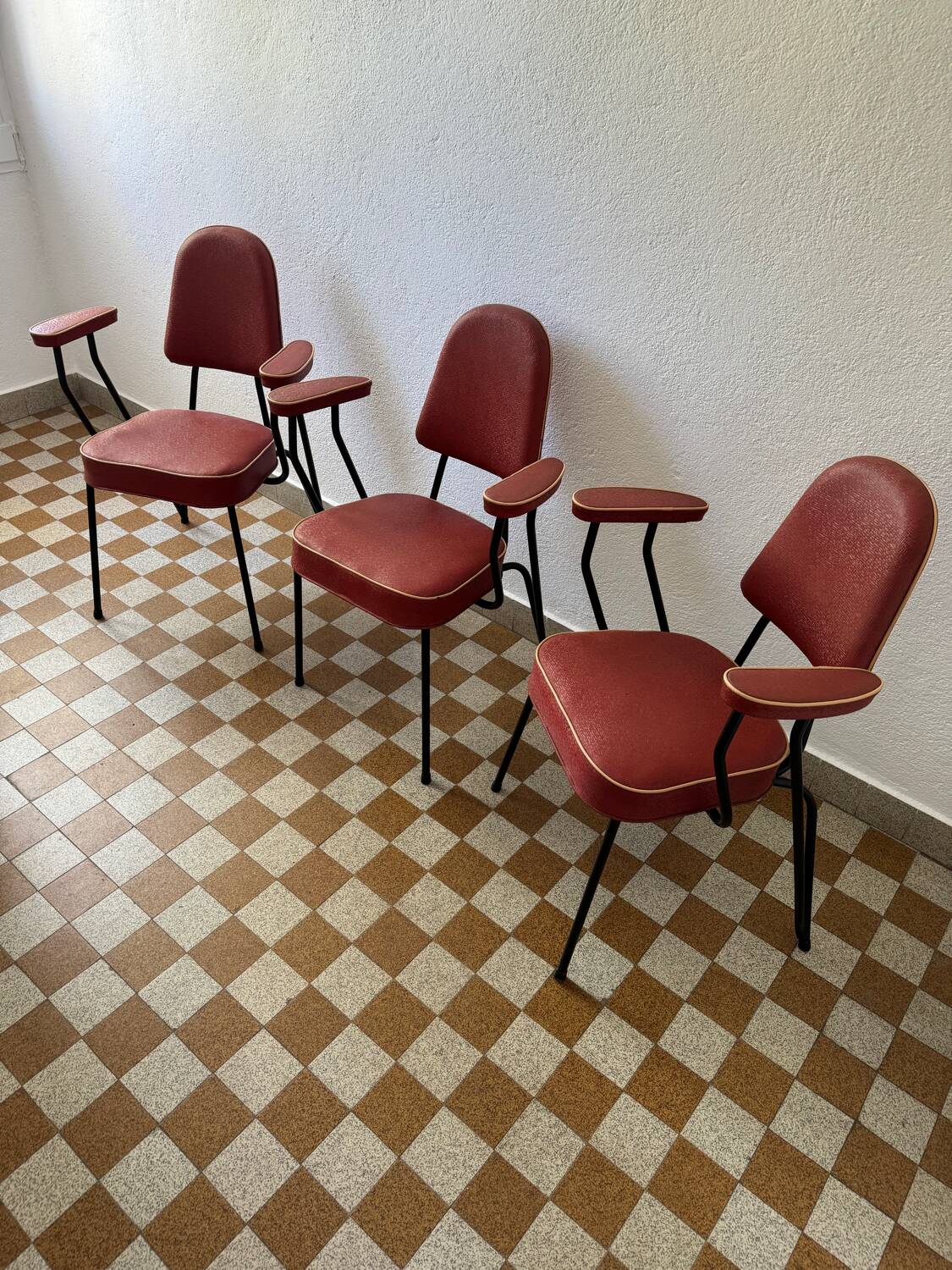 Tubular armchair chair from the 50s